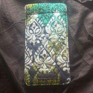 Vera Bradley Quilted Caribbean Sea Blue eyeglass case